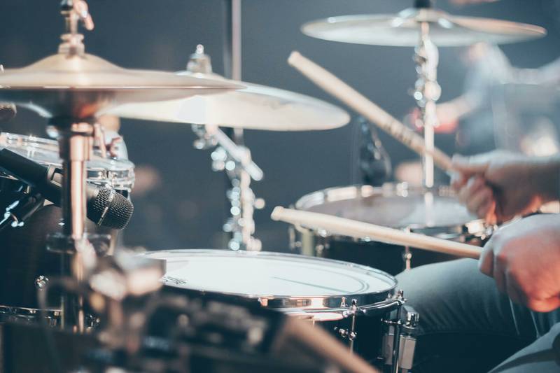 Drummer on stage